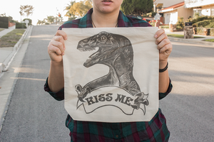 Raptor "Kiss Me" Tote Bag